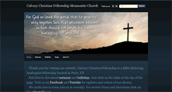 Desktop Screenshot of calvarymennonitechurch.org